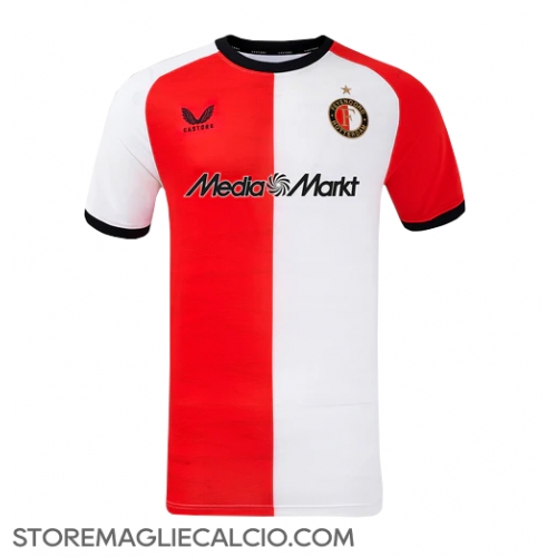 Feyenoord Maglia Gara Casa Repliche 2024-25 Maniche Corte Feyenoord Maglia Gara Casa Repliche 2024-25 Maniche Corte